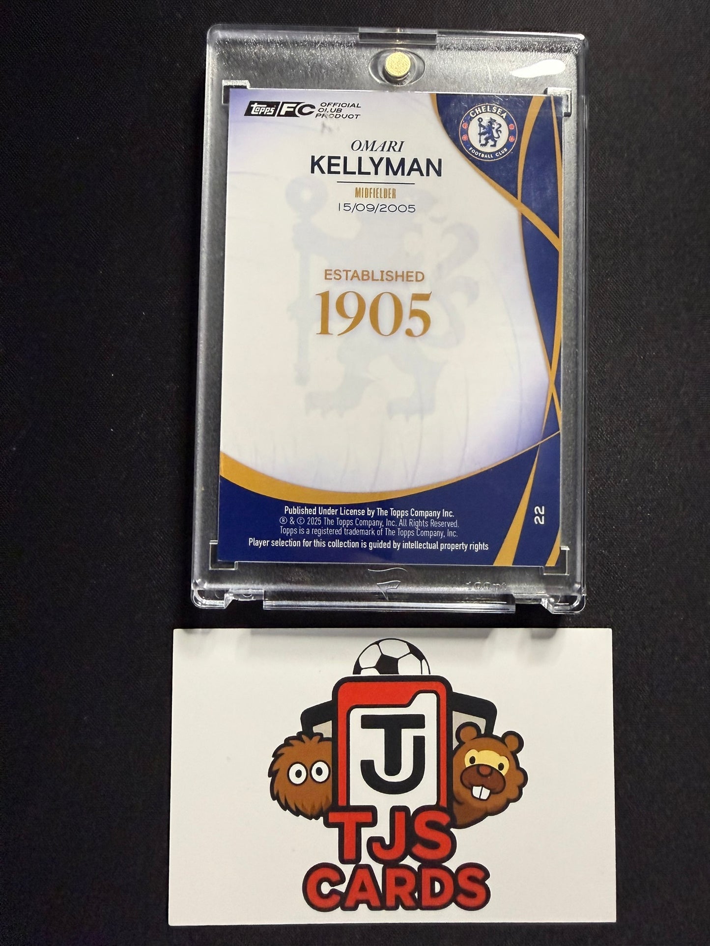 Omari Kellyman - Rookie Green /75 - TOPPS Chelsea Lineage 120th Anniversary