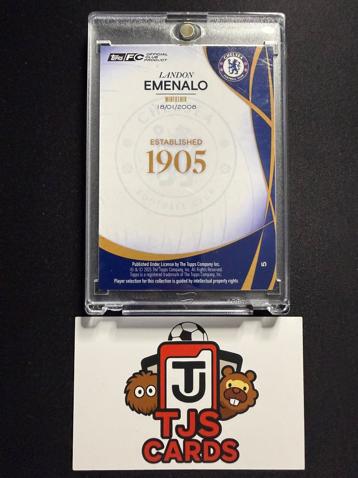 Landon Emenalo - 1st Bowman Orange /25 - TOPPS Chelsea Lineage 120th Anniversary