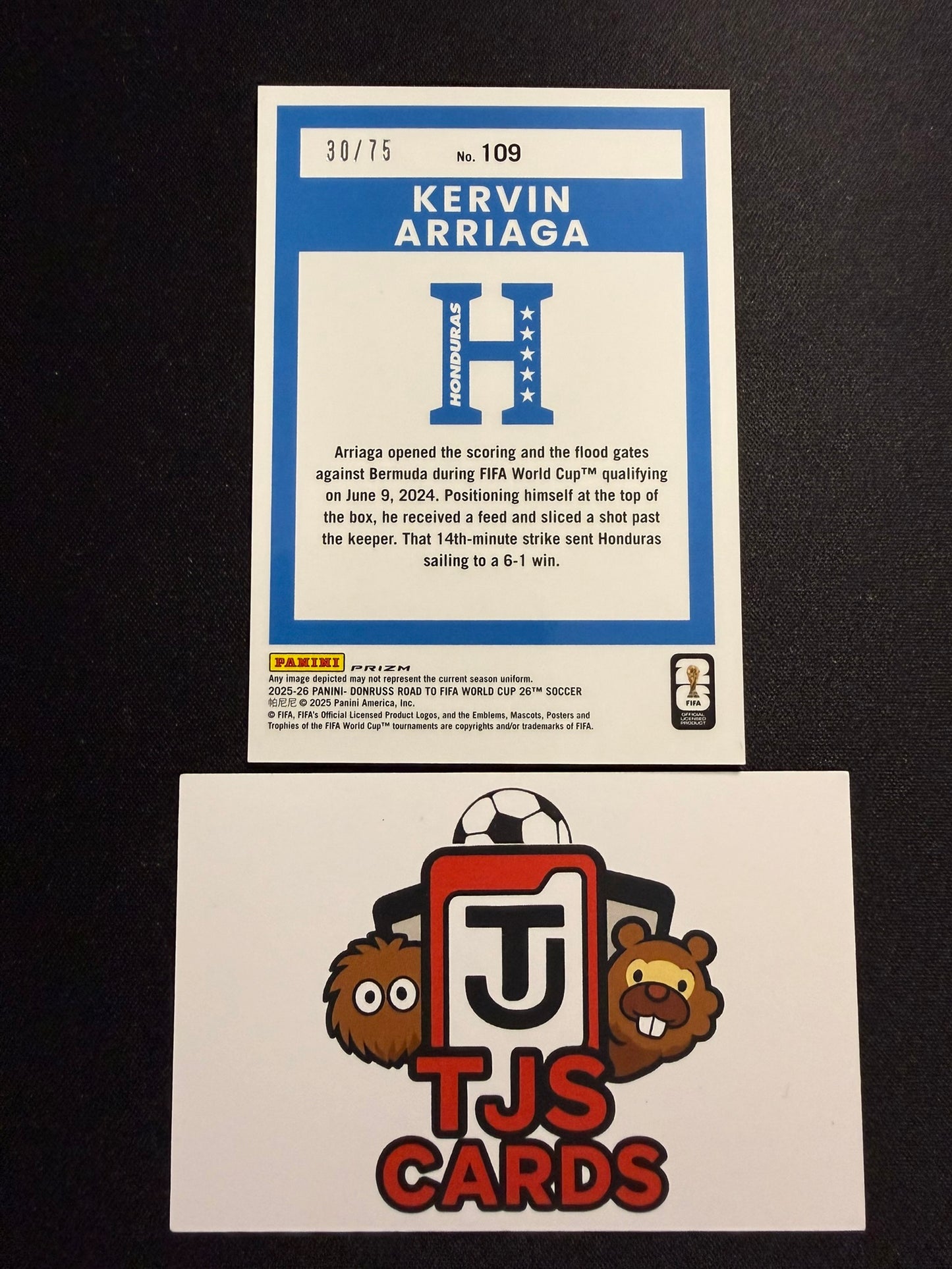 Kevin Arriaga - Rookie Electricity /75 - Panini Donruss Road To World Cup 2026