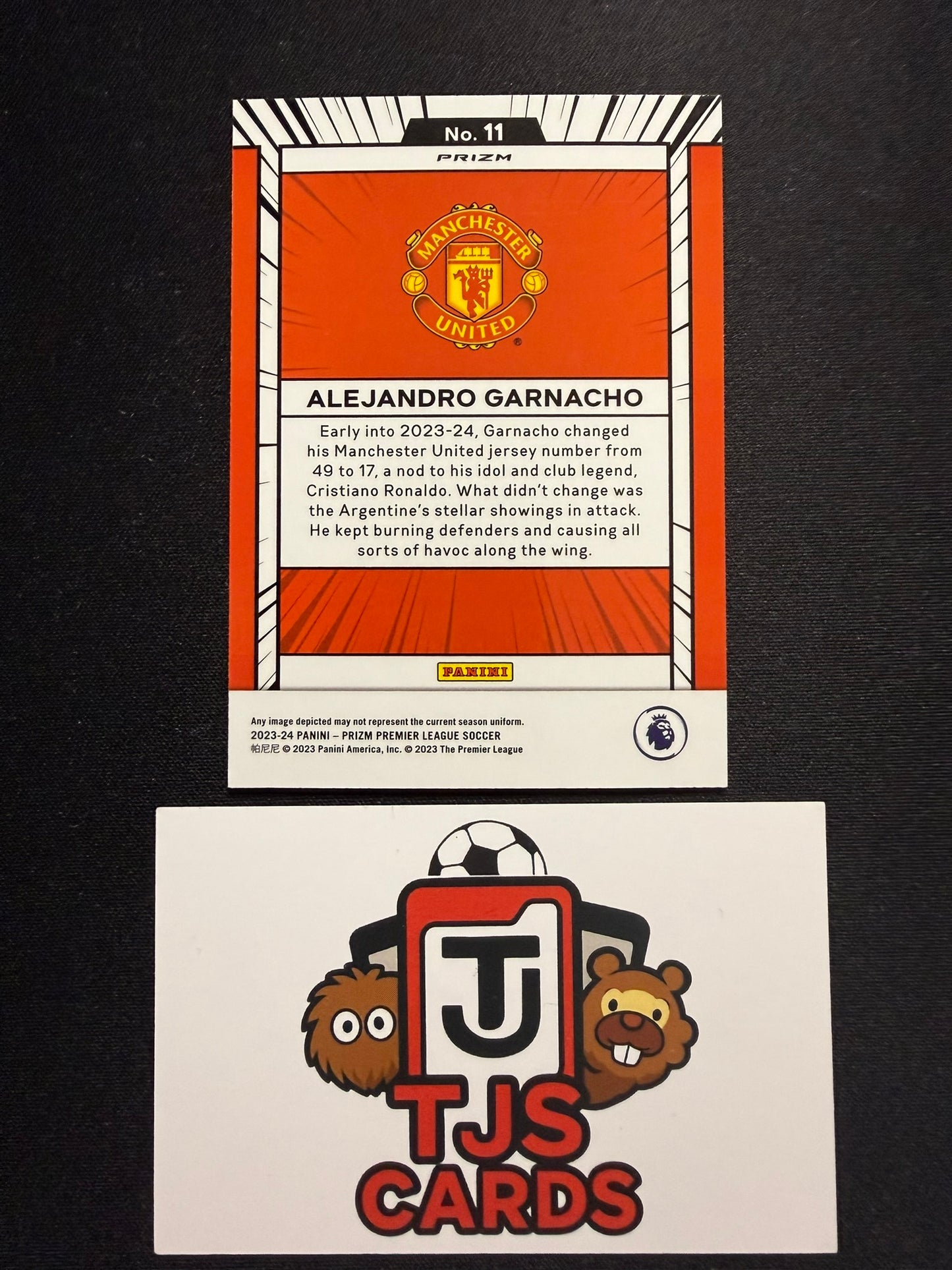 Alejandro Garnacho - Manga SSP - Panini Prizm Premier League 2023/24