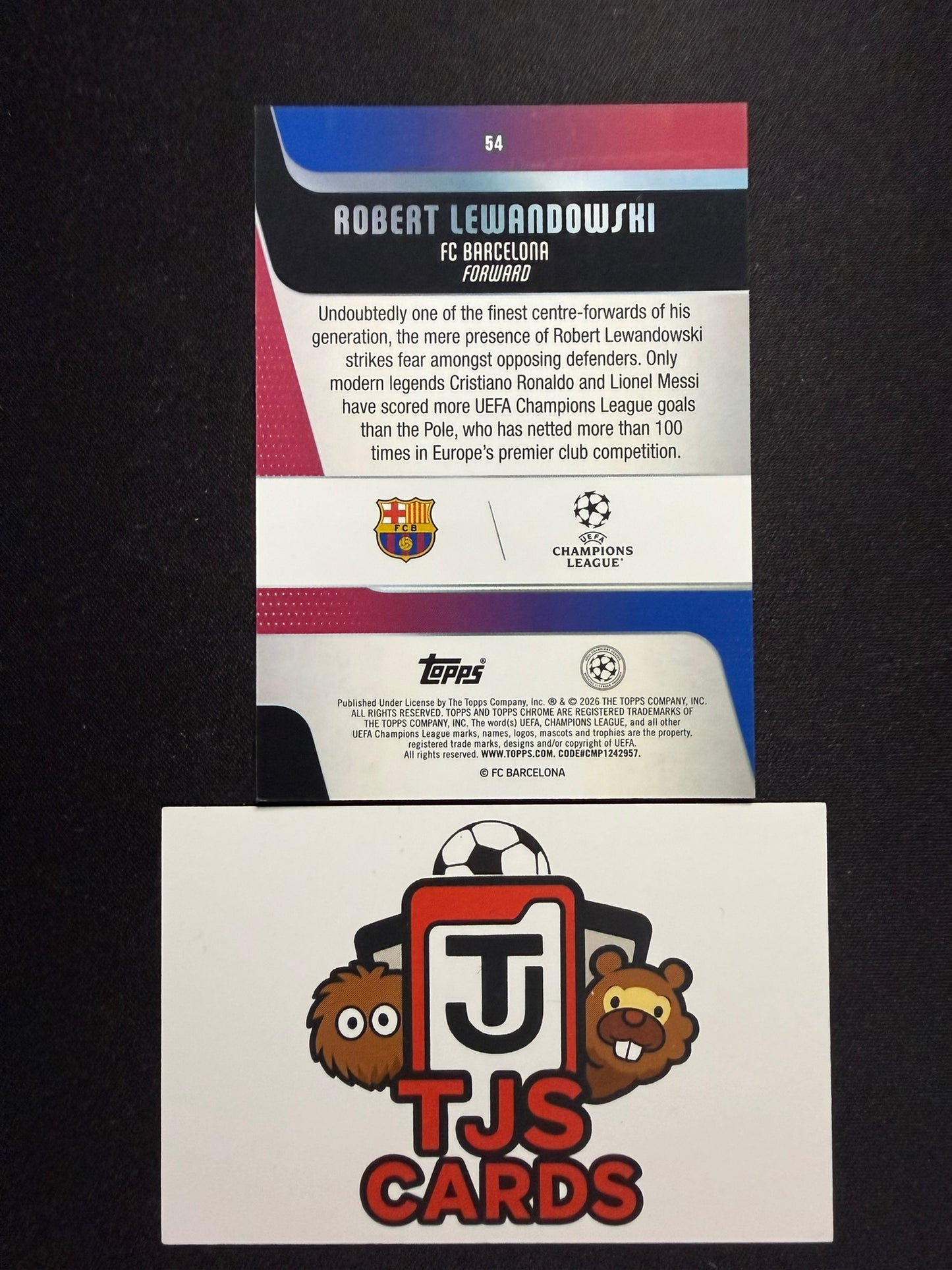Robert Lewandowski - Teal /299 - TOPPS Chrome UCC 2025/26