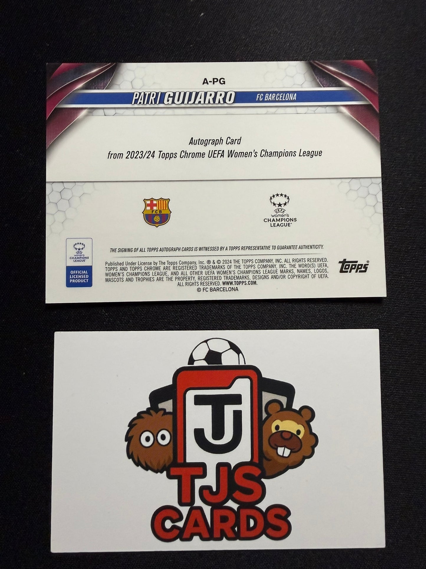 Patri Guijarro - Rose Gold Mojo Auto /125 - TOPPS Chrome UWCL 2023/24