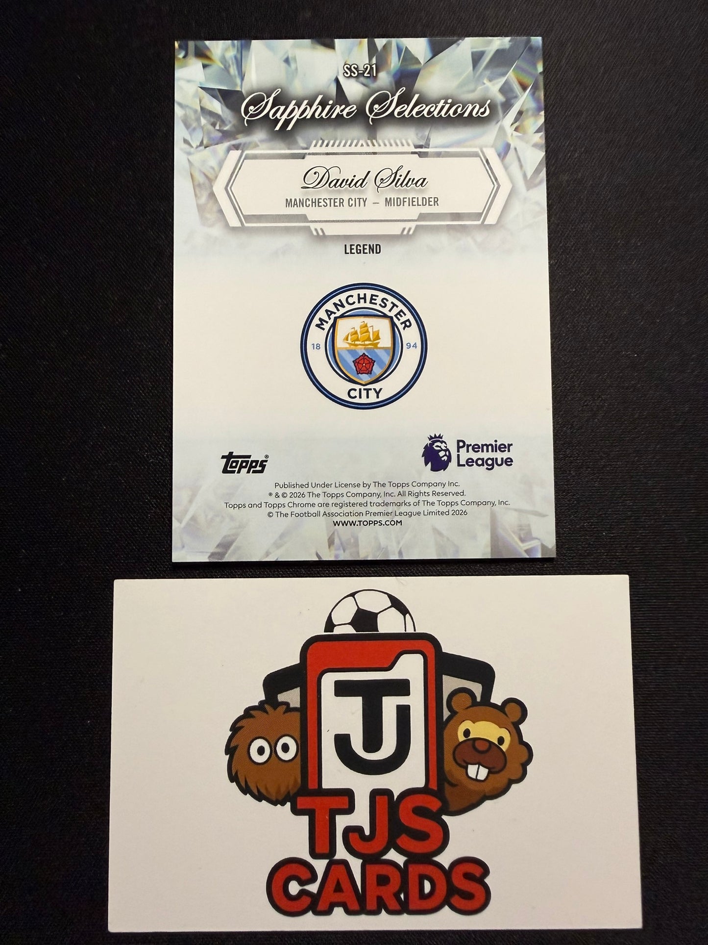 David Silva - Sapphire Selections - TOPPS Sapphire Premier League 2026