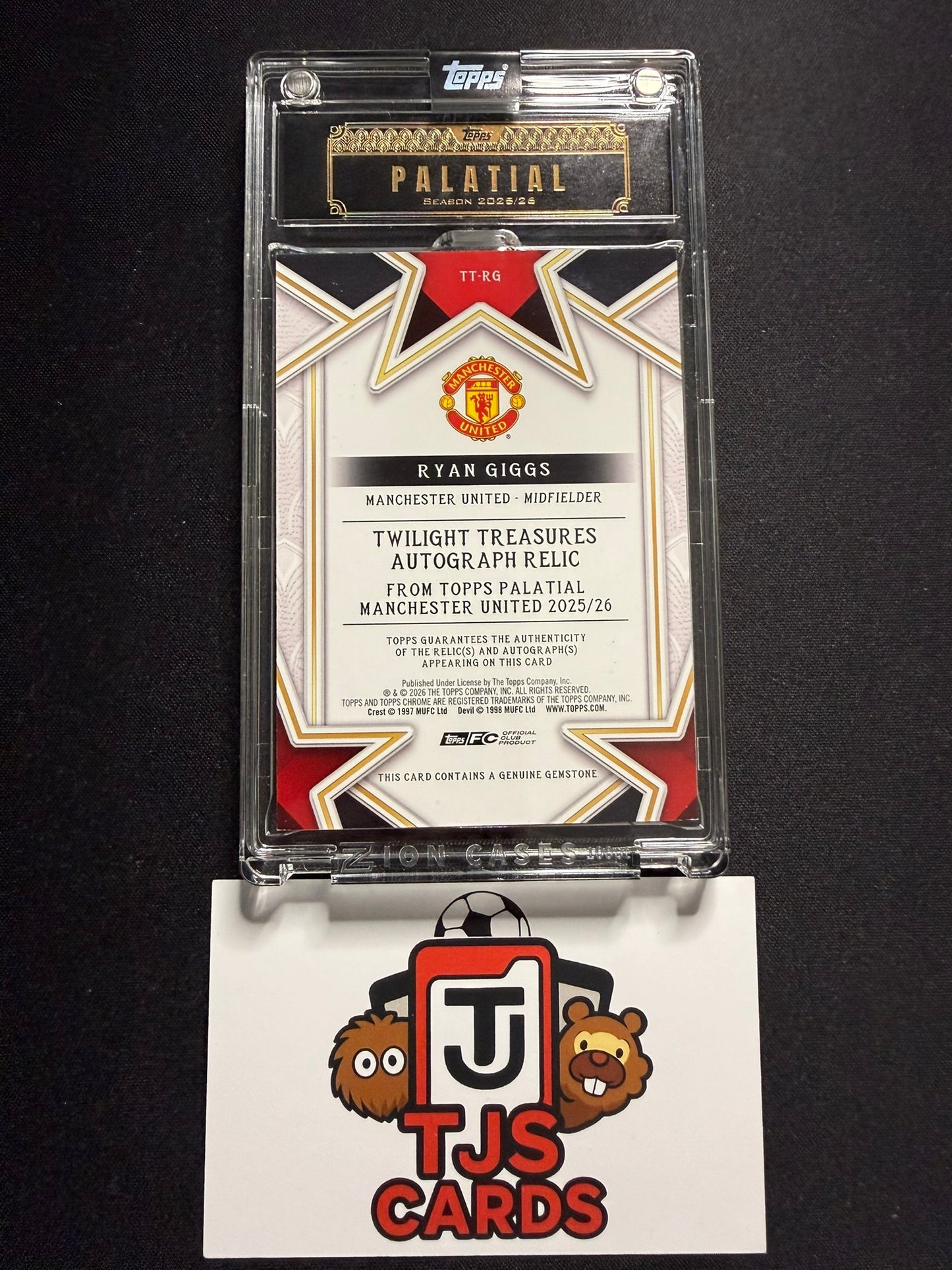 Ryan Giggs - Red Gemstone Auto /5 - TOPPS Palatial Manchester United 2025/26