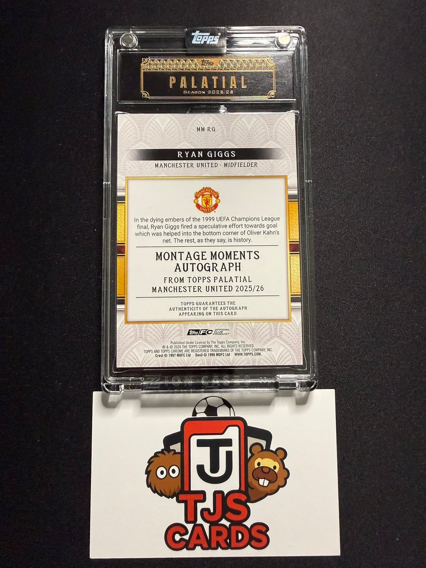 Ryan Giggs - Montage Moments Auto /20 - TOPPS Palatial Manchester United 2025/26