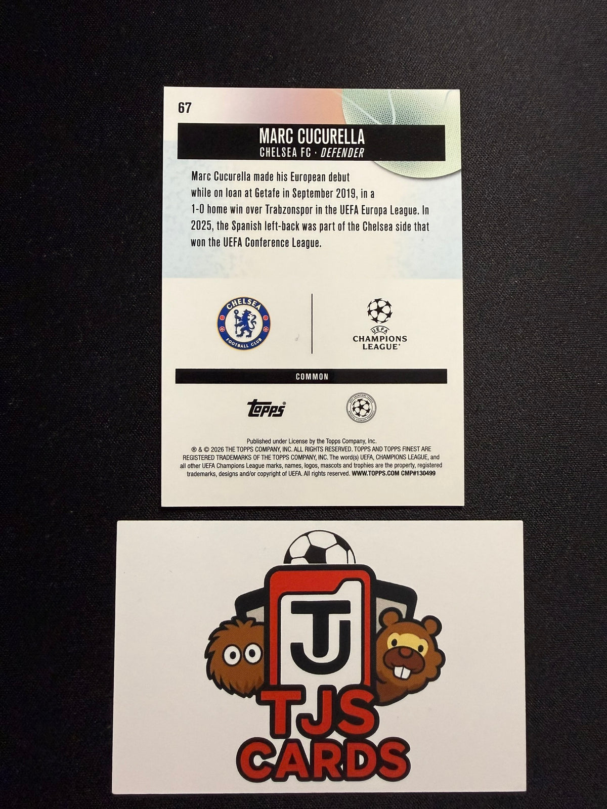 Marc Cucurella - Purple Checkerboard /150 - TOPPS Finest UCC 2025/26