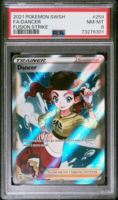 Dancer - PSA 8 - Full Art - Fusion Strike 259/264 - Pokemon