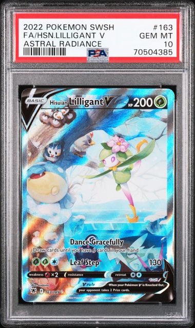 Hisuian Lilligant V - PSA 10 - Alternate Art - Astral Radiance 163/189 - Pokemon