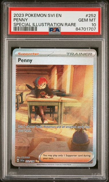 Penny - PSA 10 - Special Illustration Rare - Scarlet & Violet 252/198 - Pokemon