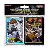 Yugi & Kaiba Quarter Century Card Sleeves - 100 Sleeves (50 Of Each Design) - Official Konami YuGiOh