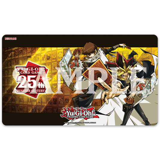 Yugi & Kaiba Quarter Century Game Mat - Official Konami YuGiOh