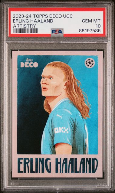 Erling Haaland - Artistry - PSA 10 - TOPPS Deco UCC 2023/24