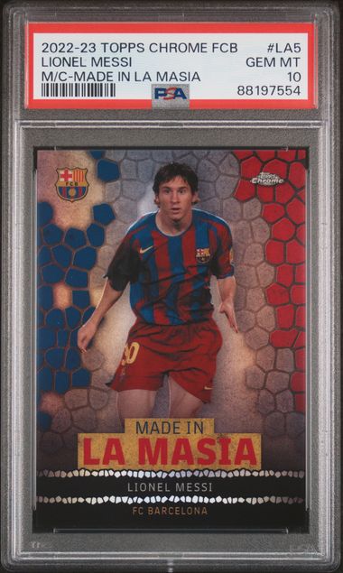 Lionel Messi - Made In La Masia - PSA 10 - TOPPS Chrome Barcelona 2022/23