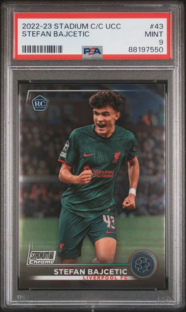 Stefan Bajcetic - Rookie - PSA 9 - TOPPS Stadium Club Chrome 2022/23