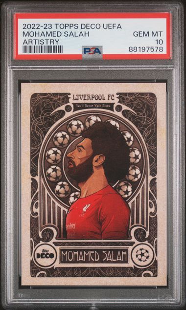 Mohamed Salah - Artistry - PSA 10 - TOPPS Deco 2022/23