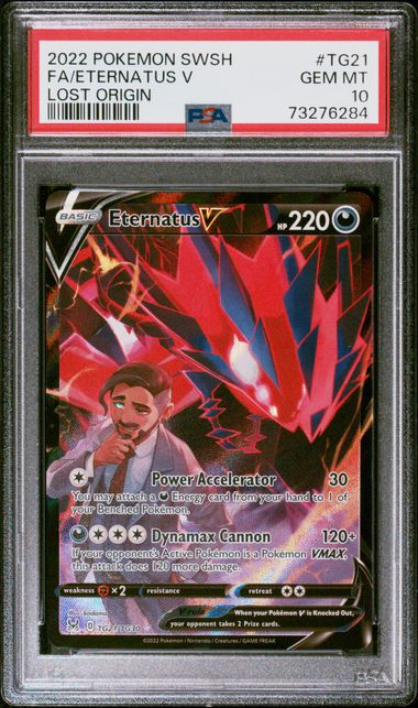 Eternatus V - PSA 10 - Full Art Trainer Gallery - Lost Origin TG21/TG30 - Pokemon