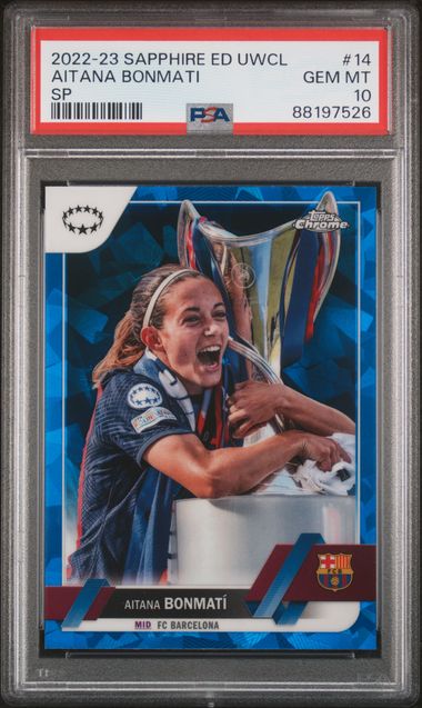 Aitana Bonmati - Image Variation - PSA 10 - TOPPS Sapphire UWCL 2022/23