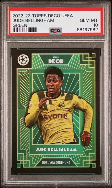 Jude Bellingham - Green /99 - PSA 10 - TOPPS Deco UEFA 2022/23