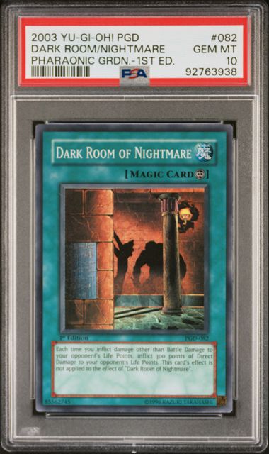 Dark Room Of Nightmare - PSA 10 PGD-082 - Super Rare 1st Edition Pharaonic Guardian - YuGiOh