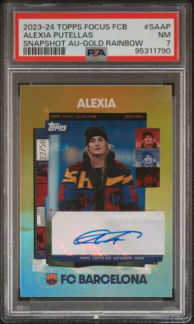 Alexia Putellas - Gold Auto /50 - PSA 7 - TOPPS Barcelona Focus 2023/24