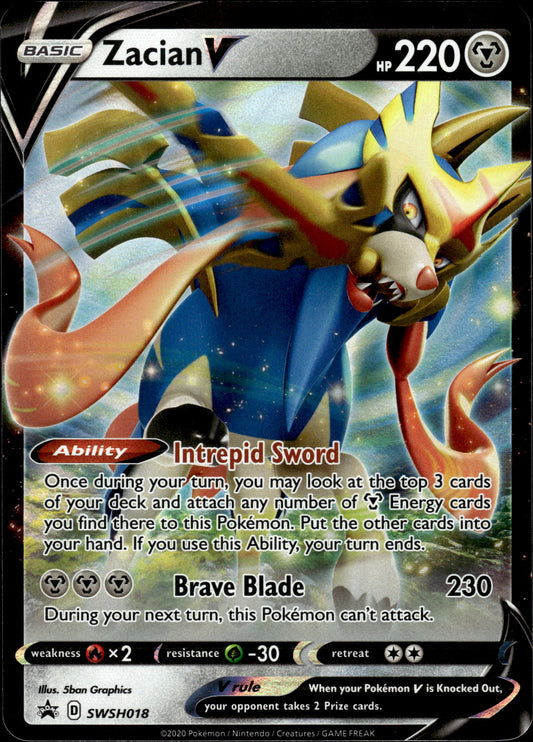 Zacian V - Black Star Promo SWSH018 - Pokemon
