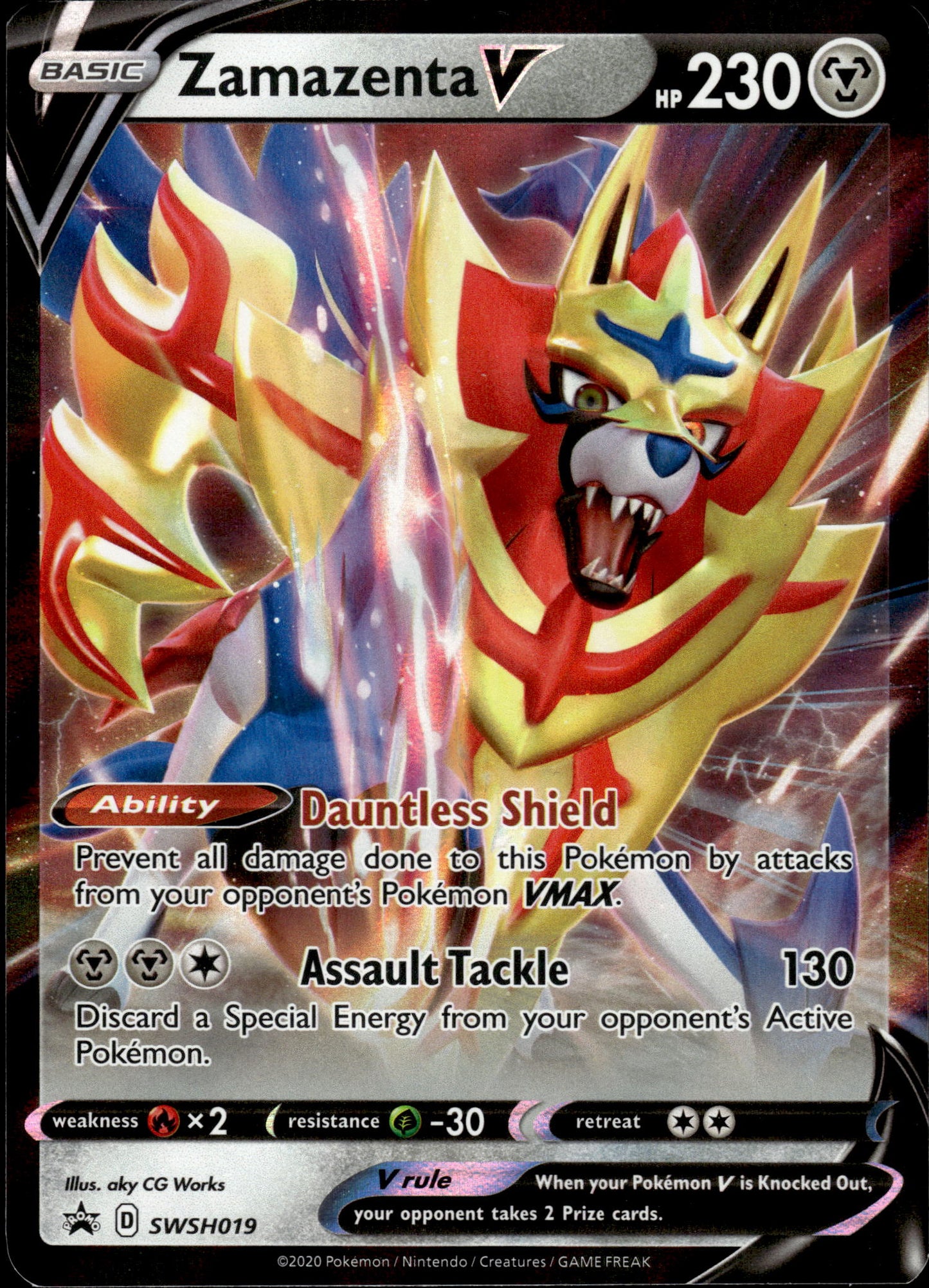 Zamazenta V - Black Star Promo SWSH019 - Pokemon