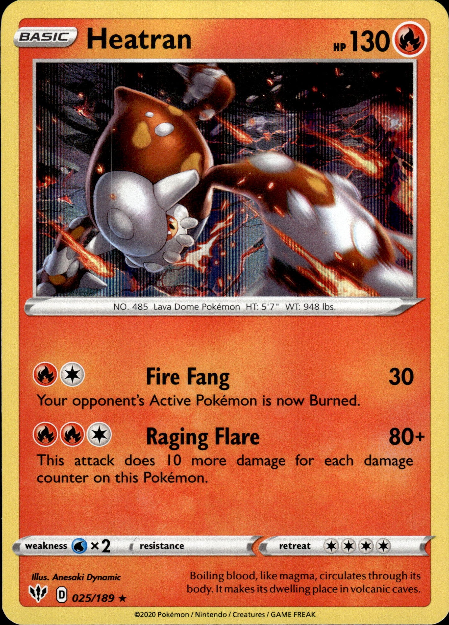 Heatran - Holo Darkness Ablaze 025/189 - Pokemon