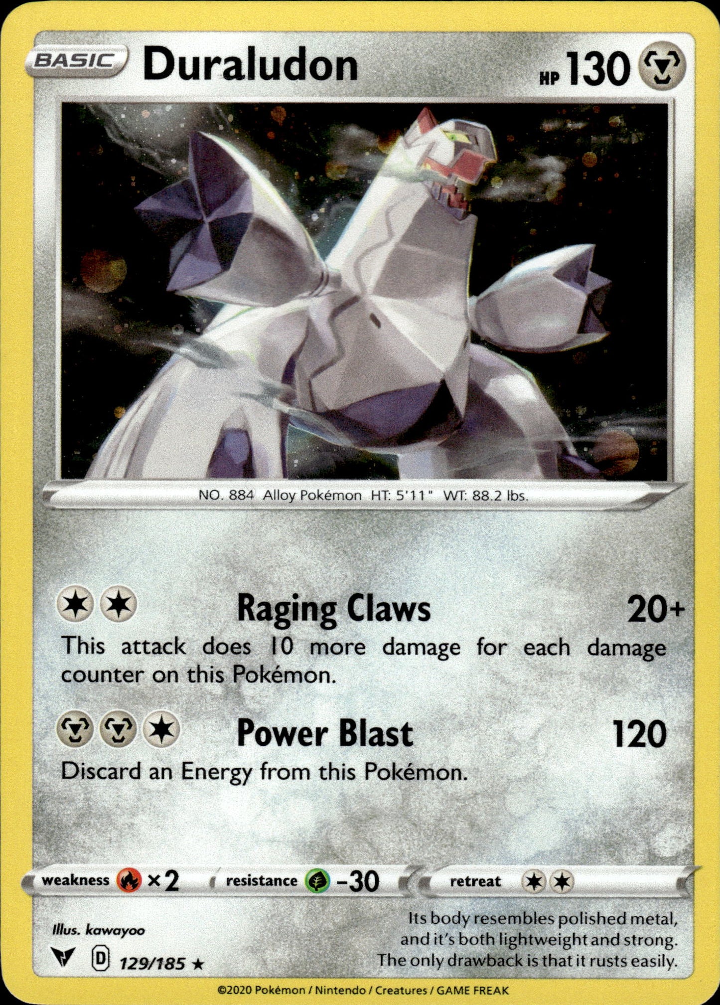 Duraludon - Cosmos Holo Vivid Voltage 129/185 - Pokemon