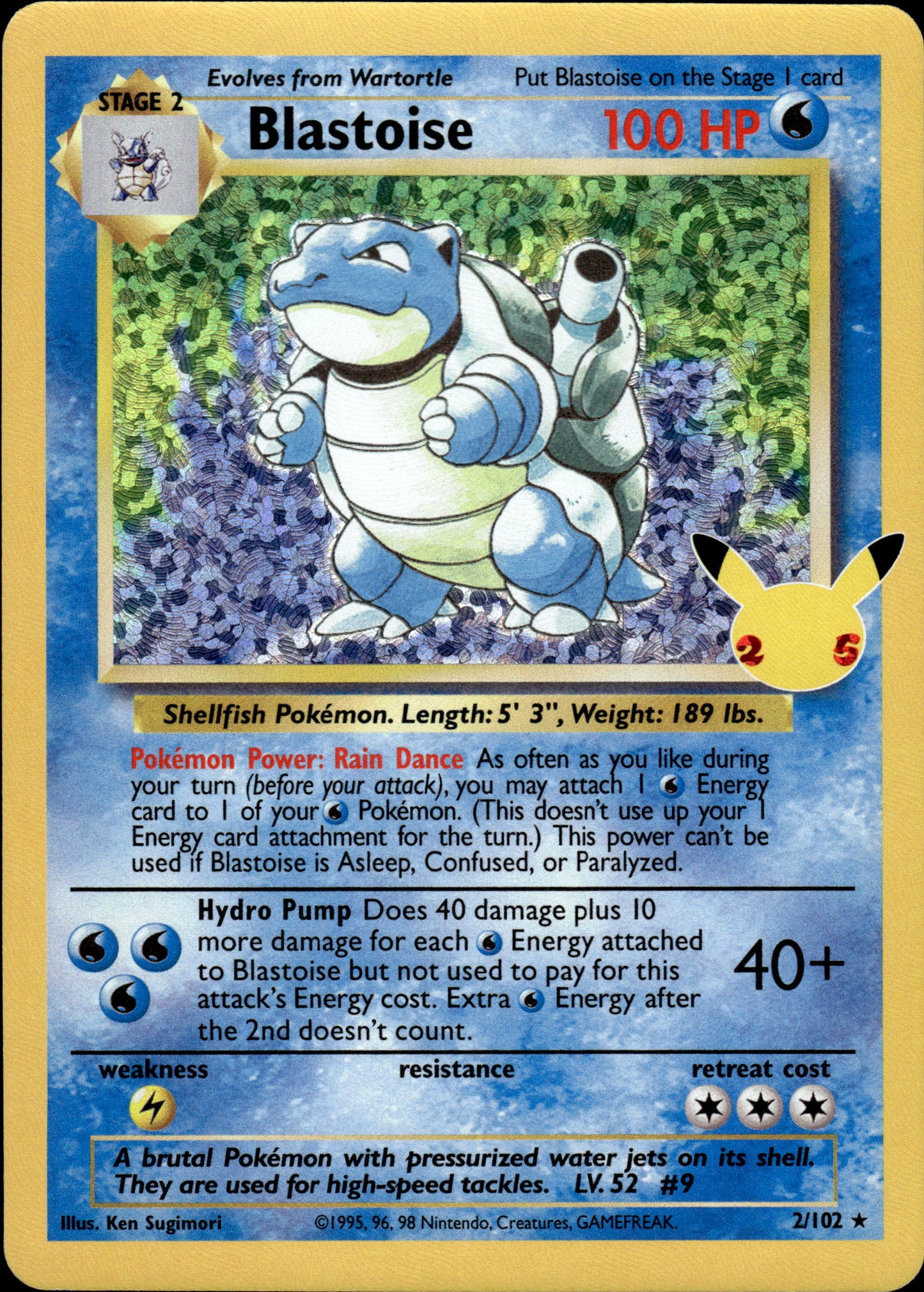 Blastoise - Celebrations 2/102 - Pokemon