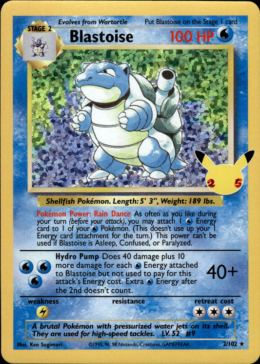 Blastoise - Celebrations 2/102 - Pokemon