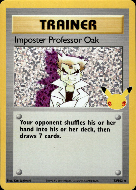 Imposter Professor Oak - Celebrations 73/102 - Pokemon