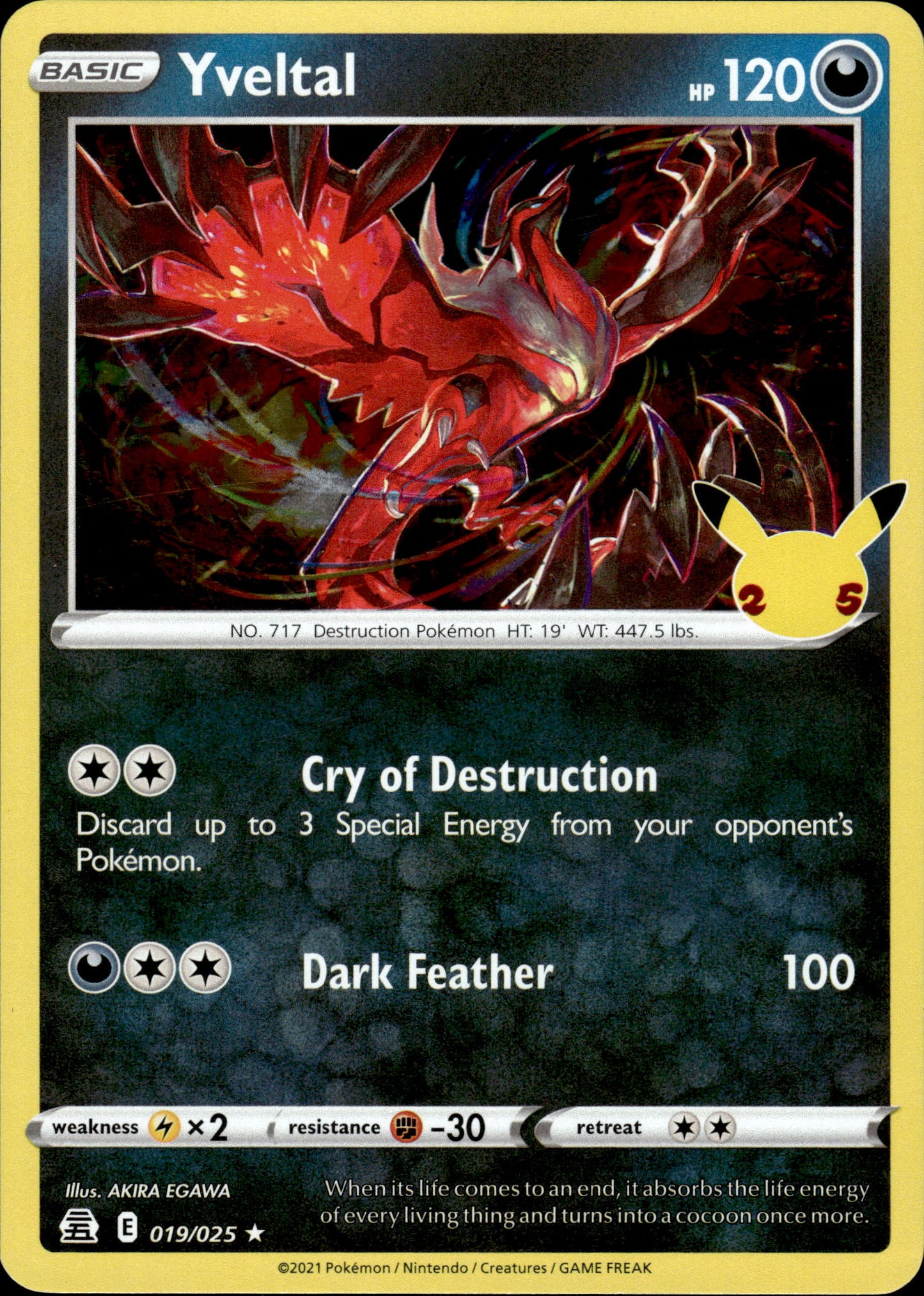 Yveltal - Celebrations 019/025 - Pokemon