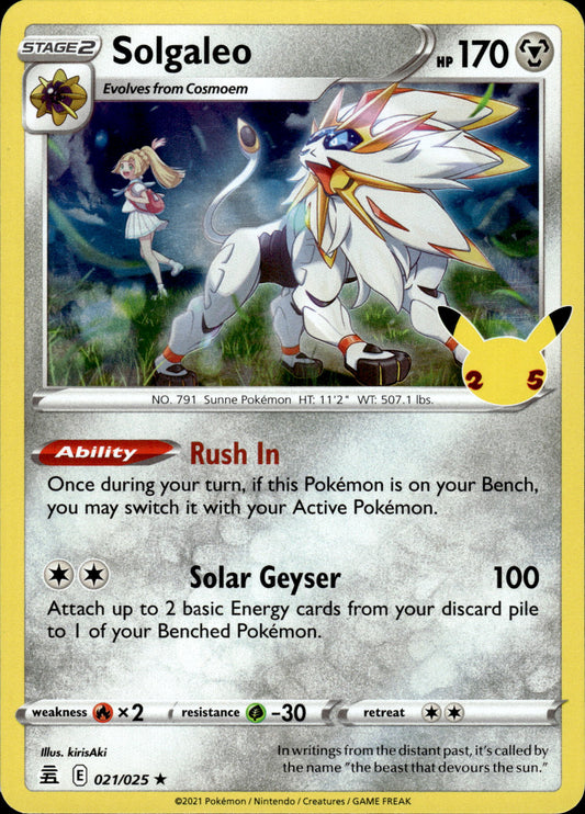 Solgaleo - Celebrations 021/025 - Pokemon