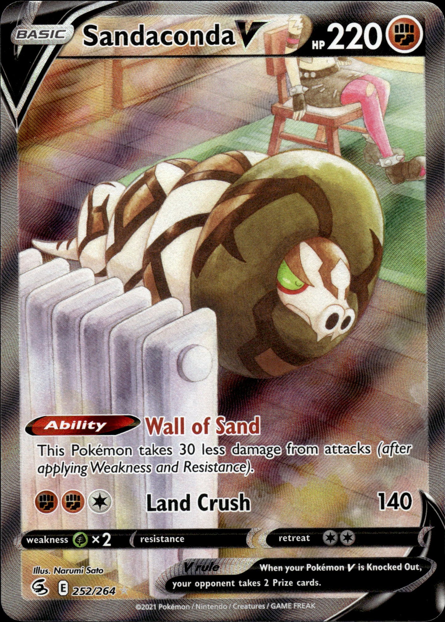 Sandaconda V - Fusion Strike 252/264 - Pokemon