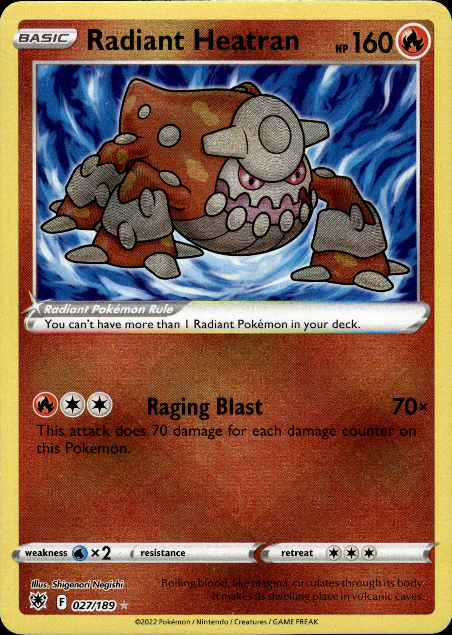 Radiant Heatran - Astral Radiance 027/189 - Pokemon