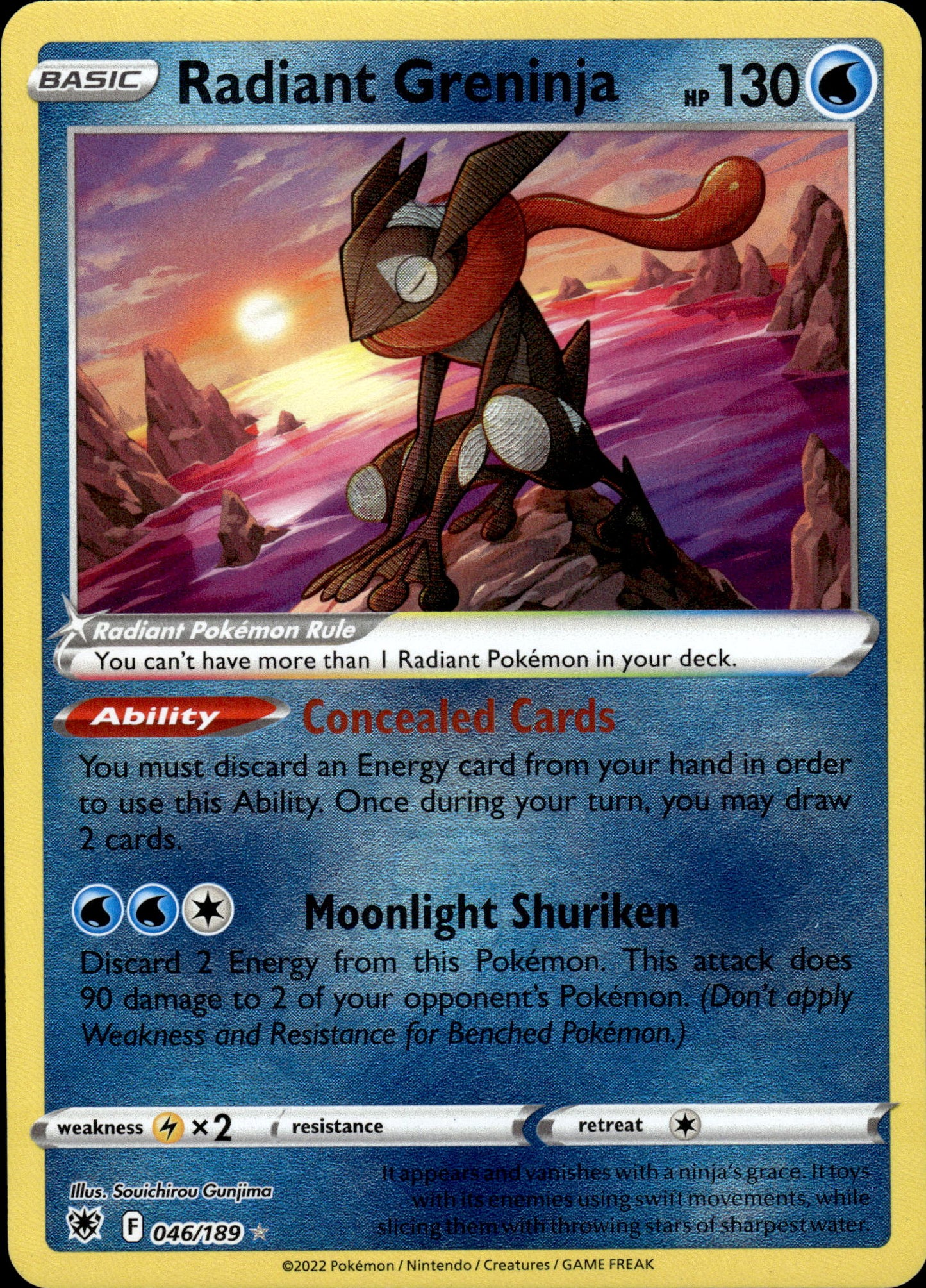 Radiant Greninja - Astral Radiance 046/189 - Pokemon