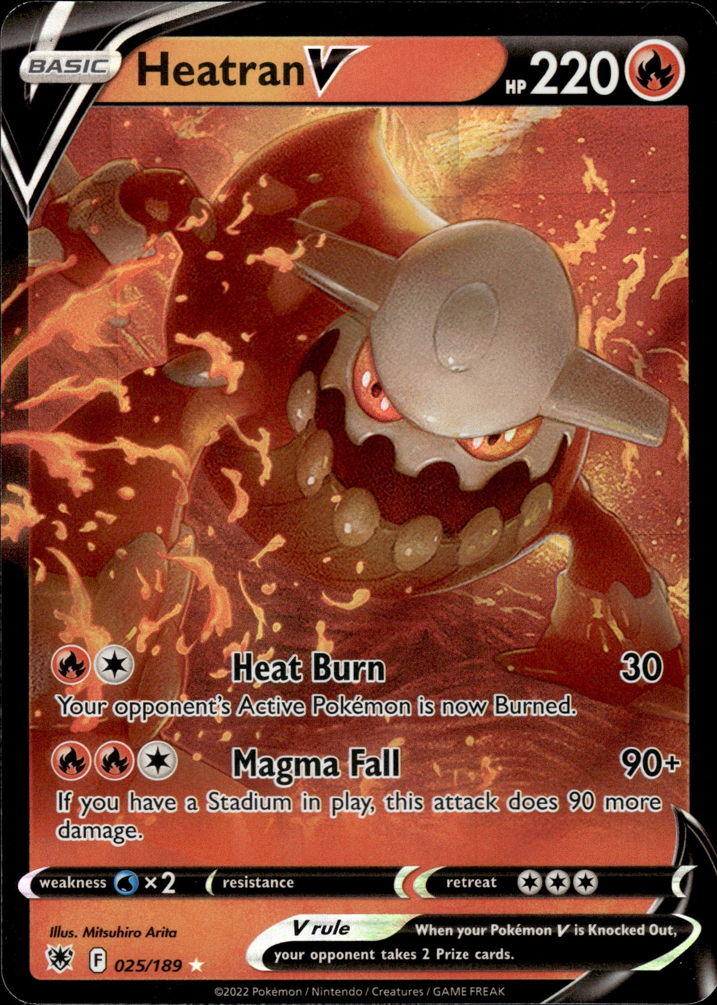 Heatran V - Astral Radiance 025/189 - Pokemon