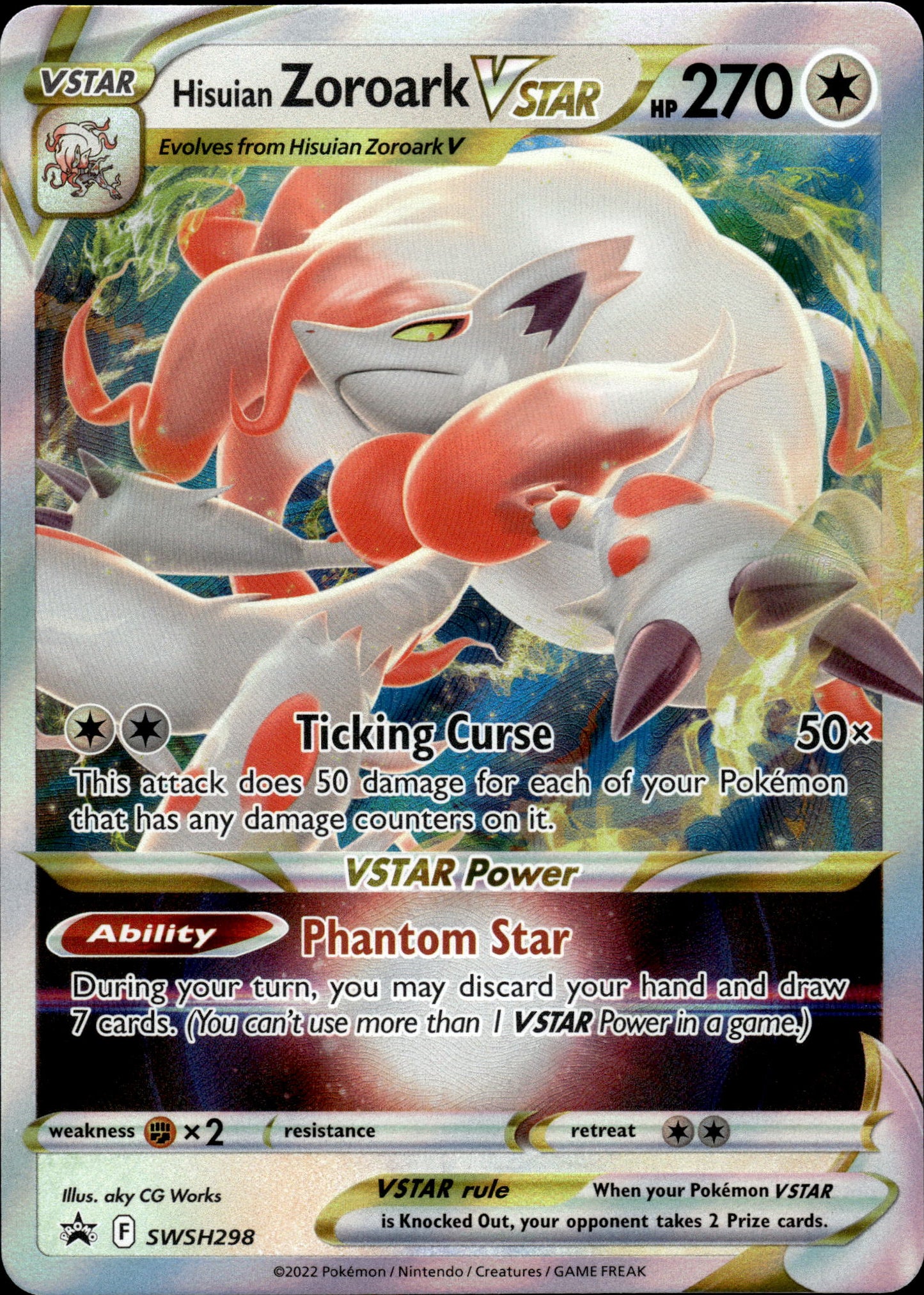Hisuian Zoroark VSTAR - Black Star Promo SWSH298 - Pokemon