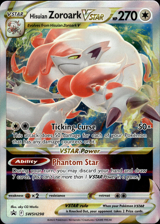Hisuian Zoroark VSTAR - Black Star Promo SWSH298 - Pokemon