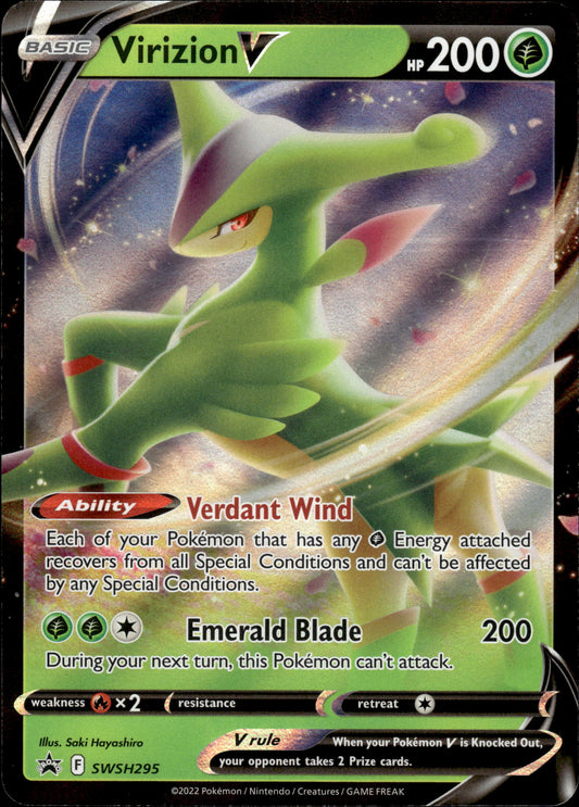 Virizion V - Black Star Promo SWSH295 - Pokemon