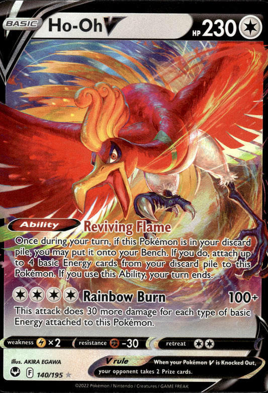 Ho-Oh V - Silver Tempest 140/195 - Pokemon