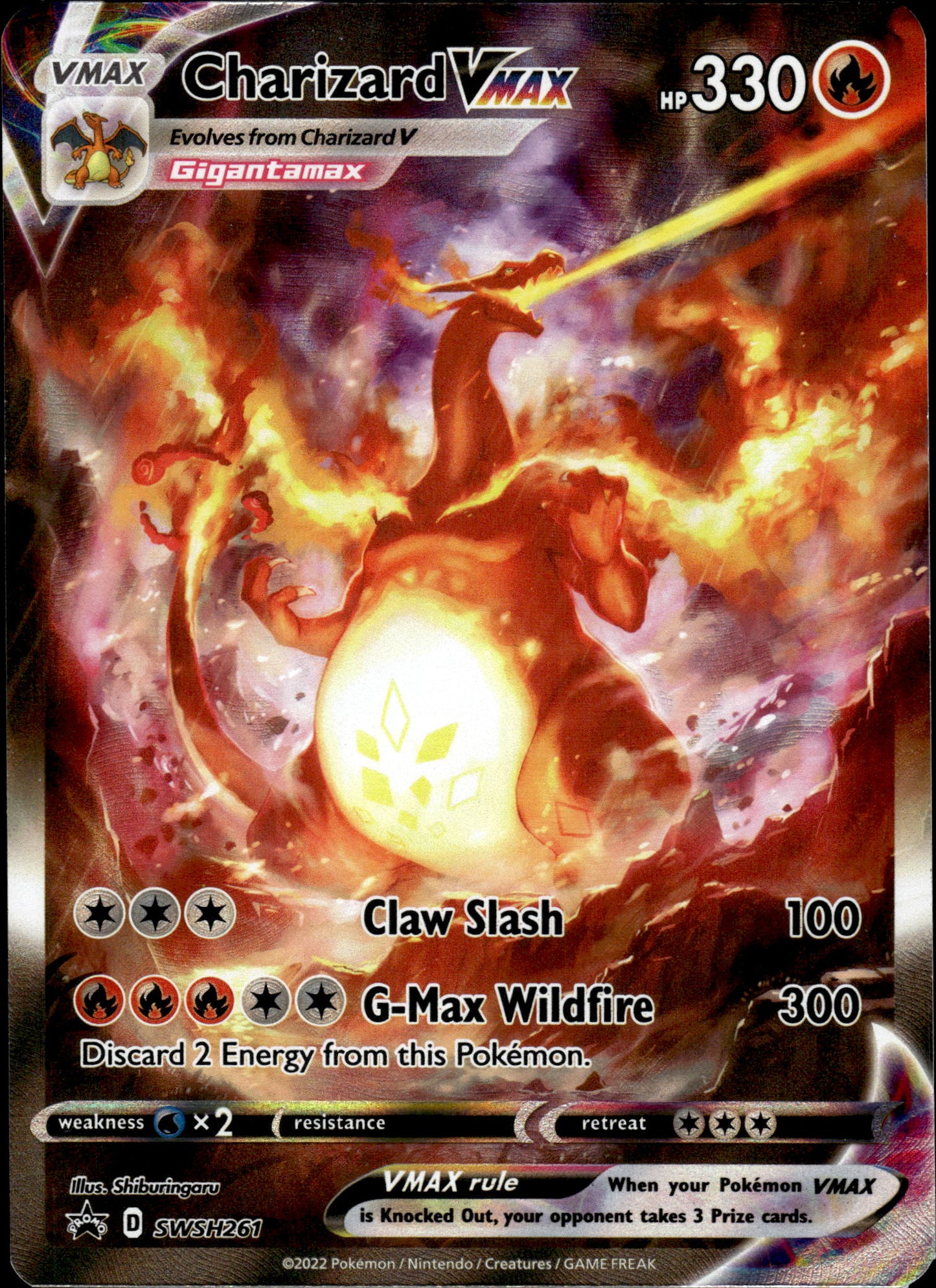 Charizard VMAX - Black Star Promo SWSH261 - Pokemon