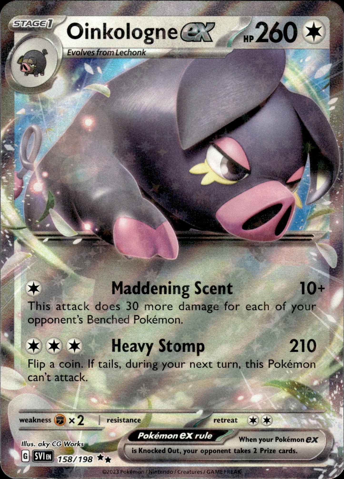 Oinkologne ex - Scarlet & Violet 058/198 - Pokemon