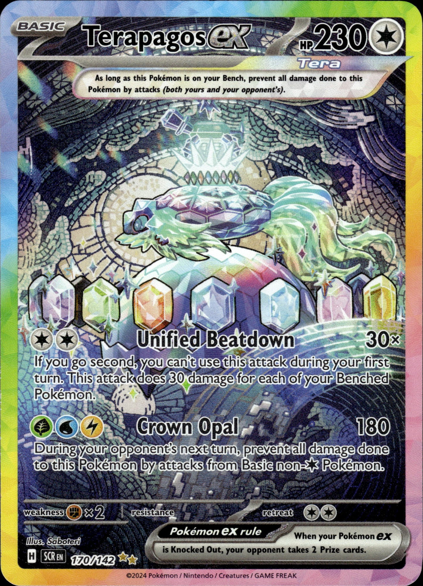 Terapagos ex - Stellar Crown 170/142 - Pokemon