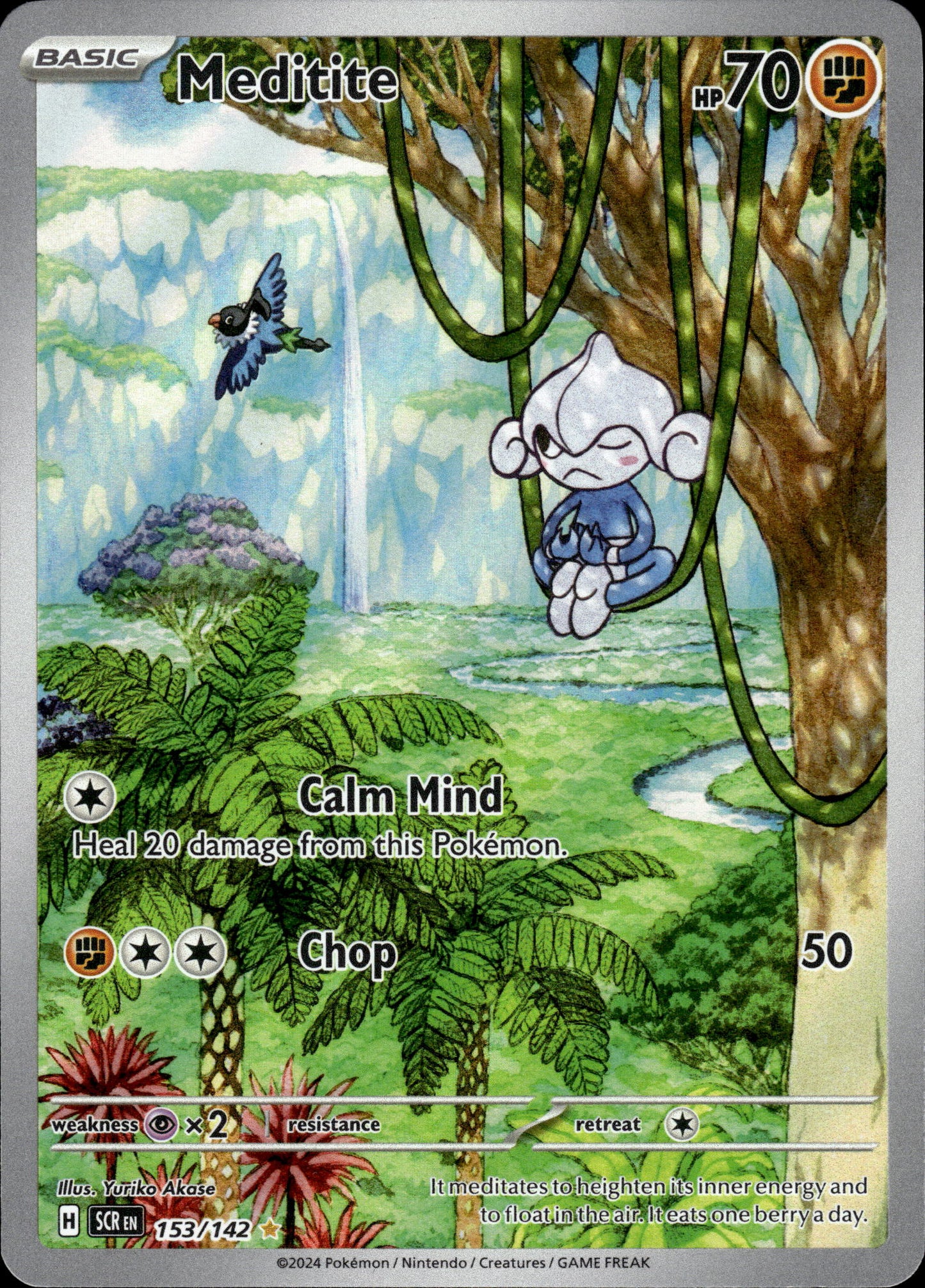 Meditite - Stellar Crown 153/142 - Pokemon