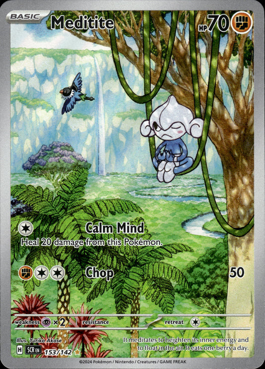 Meditite - Stellar Crown 153/142 - Pokemon
