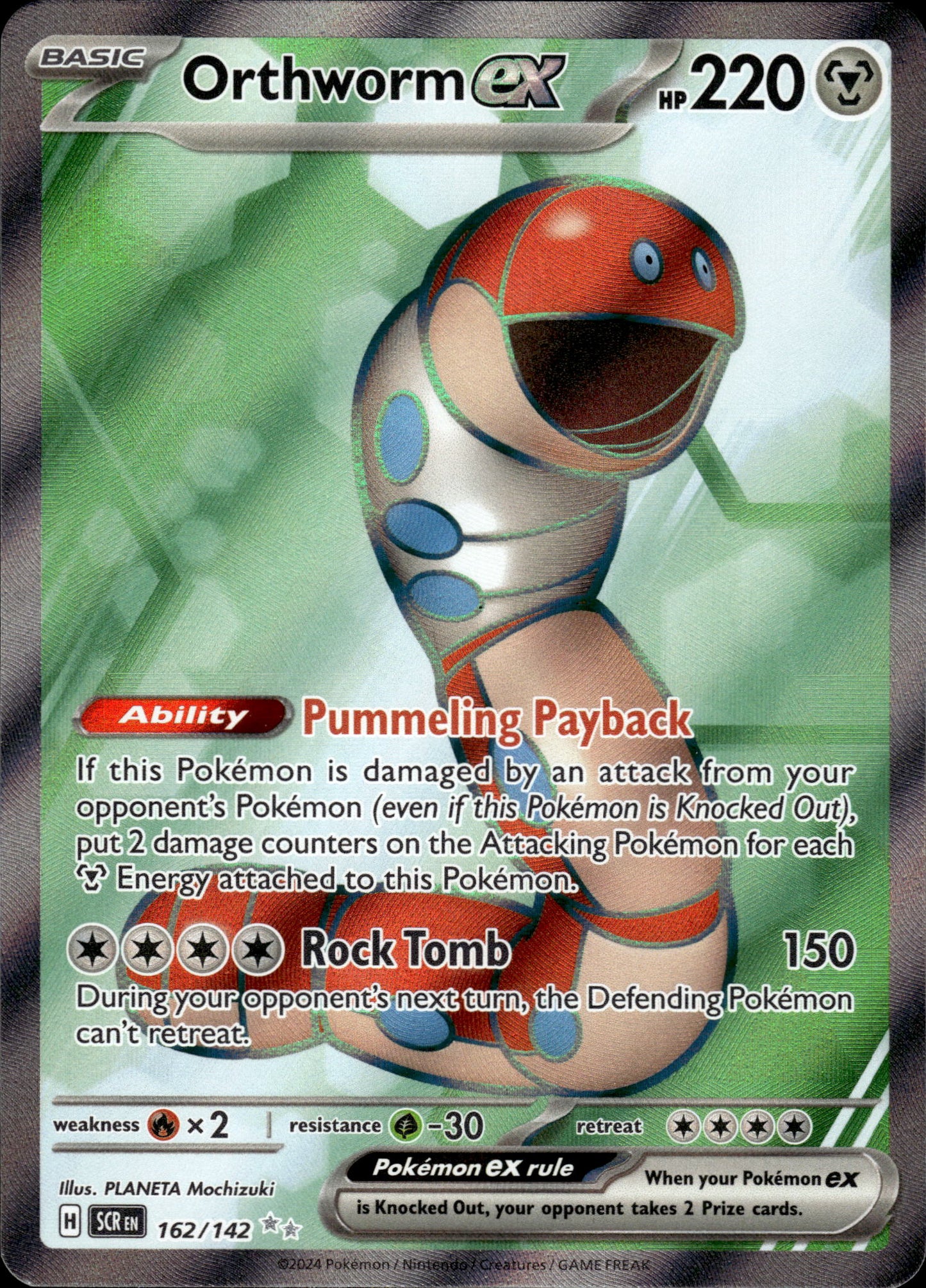 Orthworm ex - Stellar Crown 162/142 - Pokemon