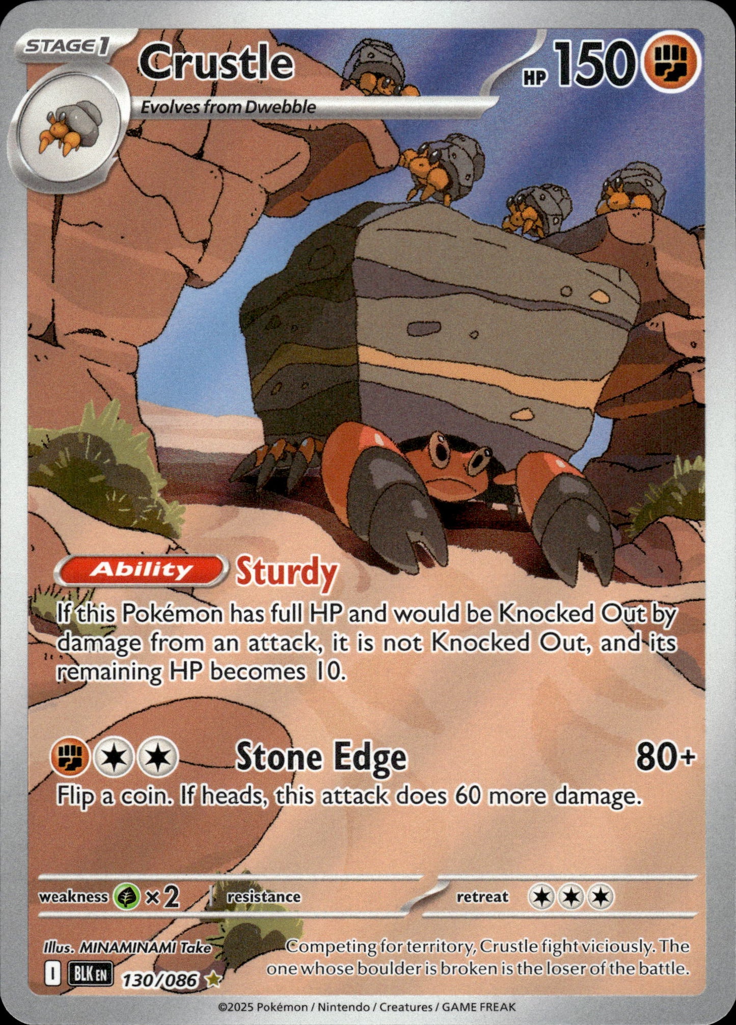 Crustle - Black Bolt 130/086 - Pokemon