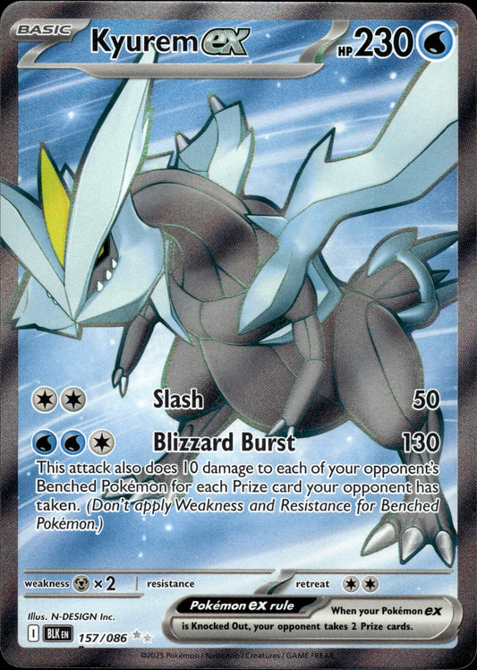 Kyurem ex - Black Bolt 157/086 - Pokemon
