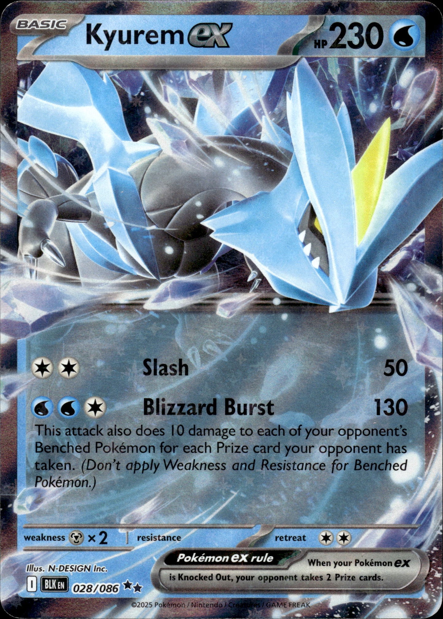 Kyurem ex - Black Bolt 028/086 - Pokemon